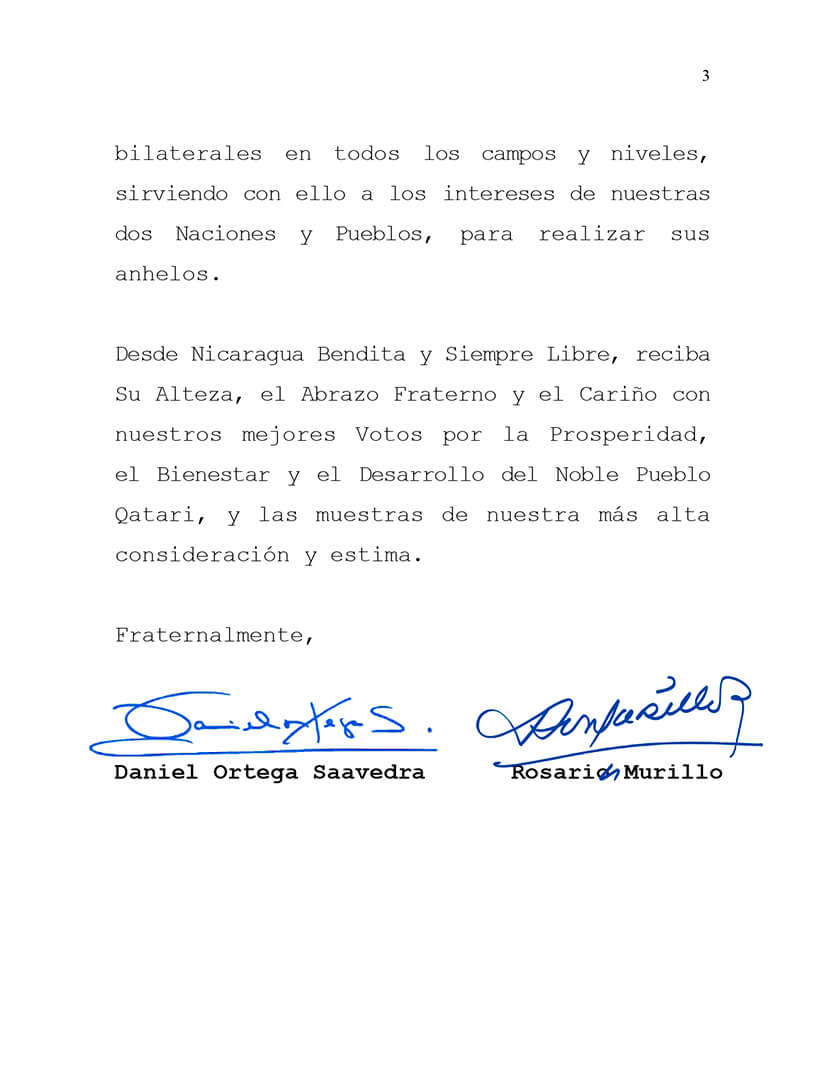 nicaragua-envia-mensaje-qatar-por-su-independencia